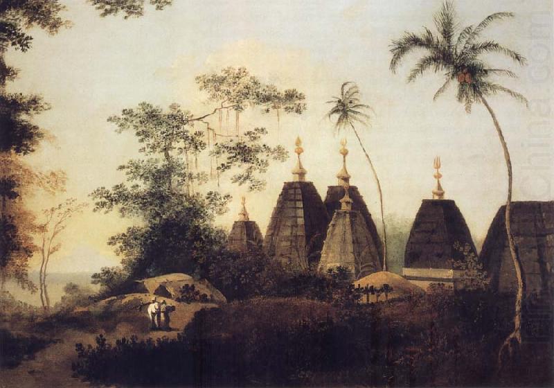 William Hodges A View of the Pagodas at Deoghur china oil painting image